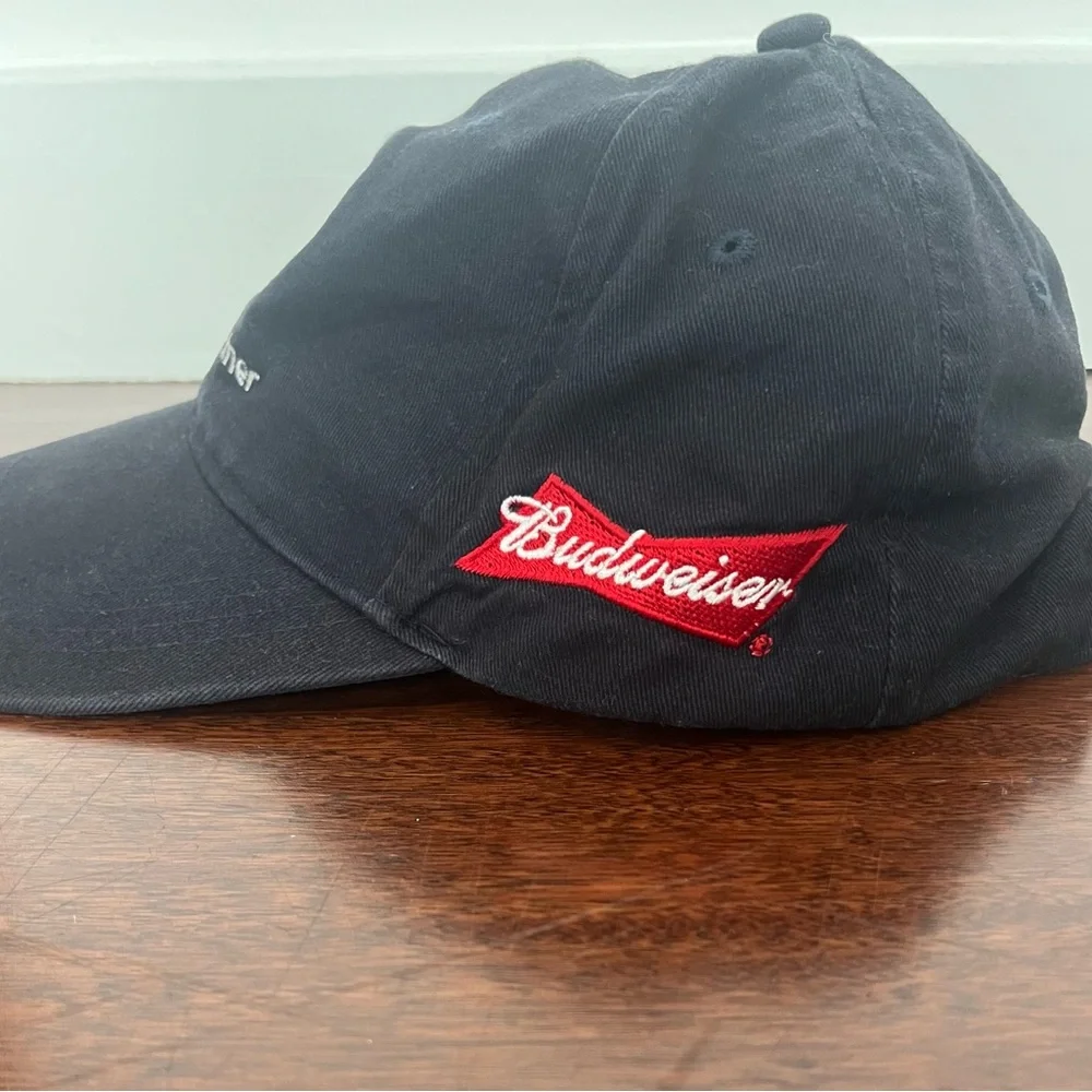 Budweiser USA Olympics Proud Partner Black Baseball Hat One Size